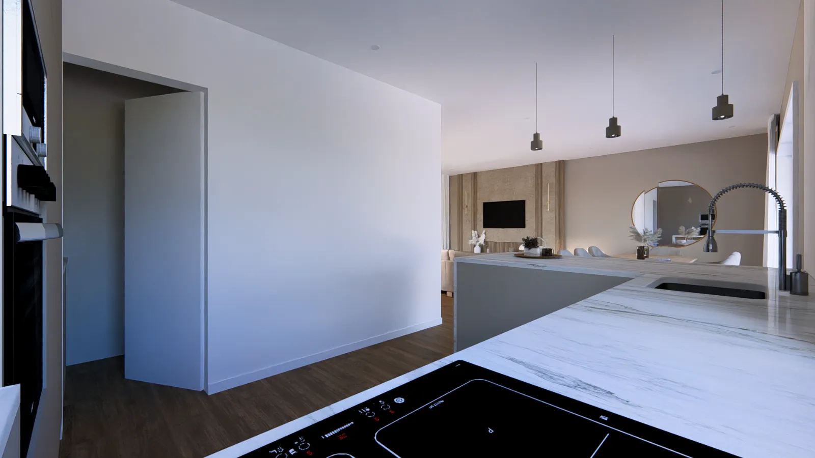 Contemporary house with a swimming pool, currently under construction gallery photo 21