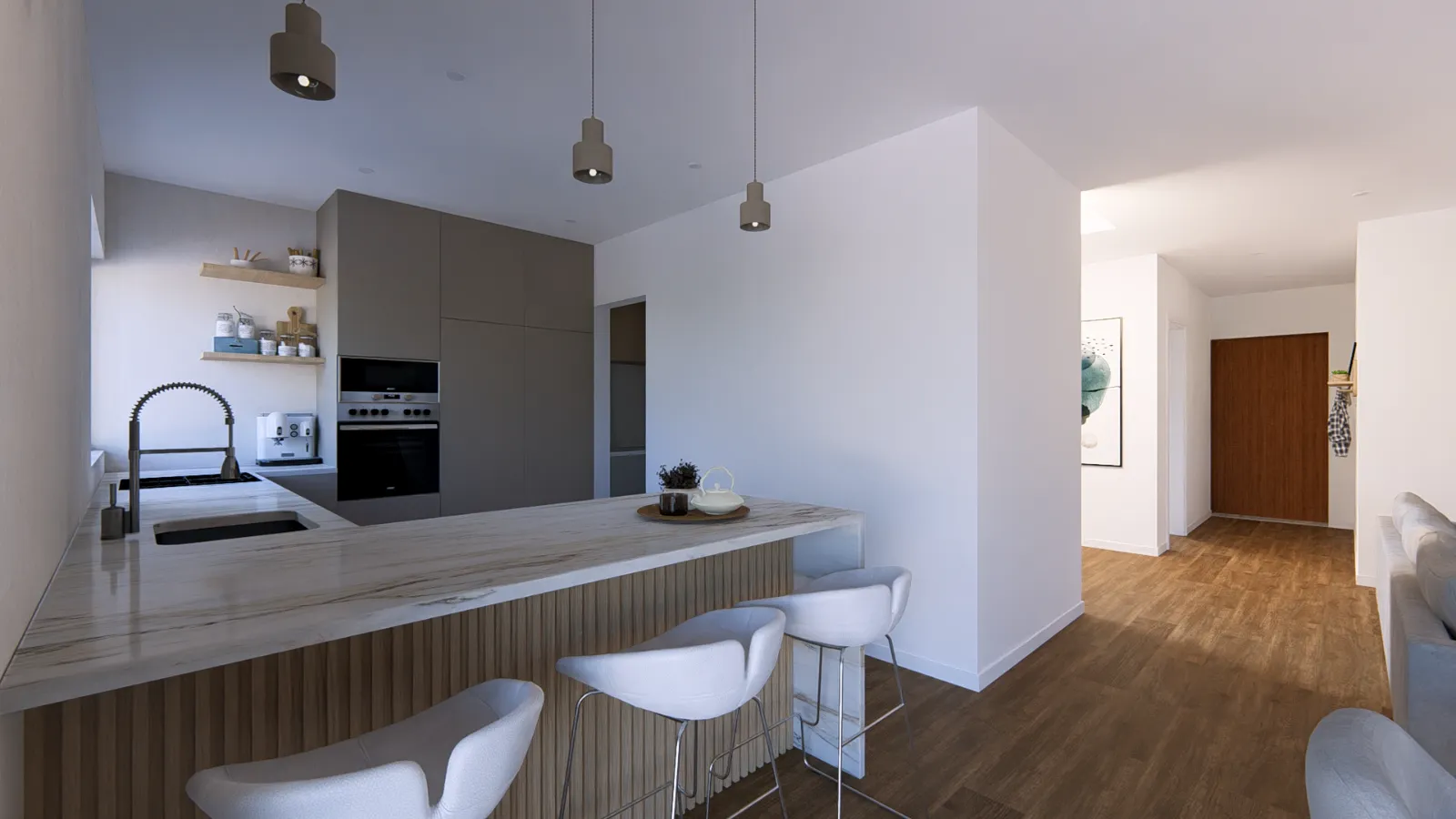 Contemporary house with a swimming pool, currently under construction gallery photo 7