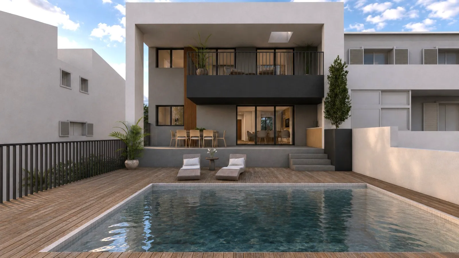 Contemporary house with a swimming pool, currently under construction gallery photo 36
