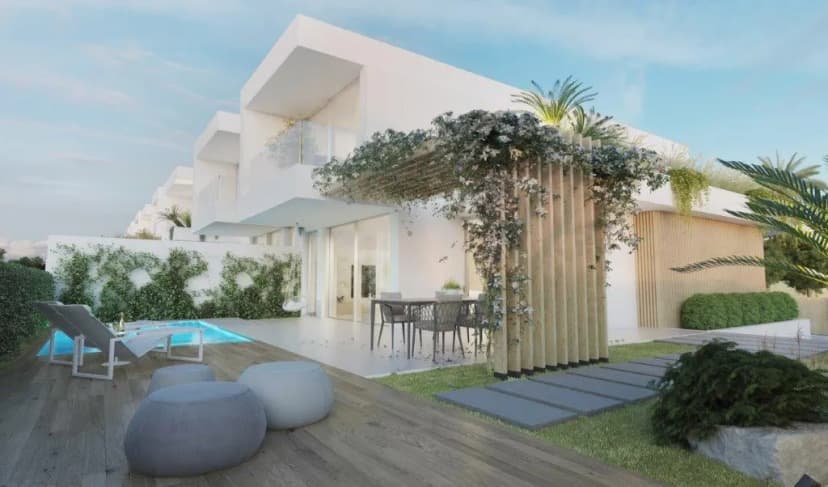 Moradia T3 moderna com piscina privada, garagem e vista para a natureza