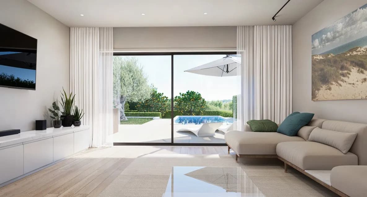NEW Contemporary Detached House, with swimming pool and garden gallery 12