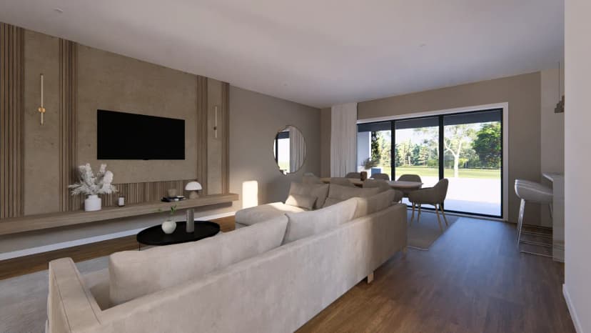 Contemporary house with a swimming pool, currently under construction 2