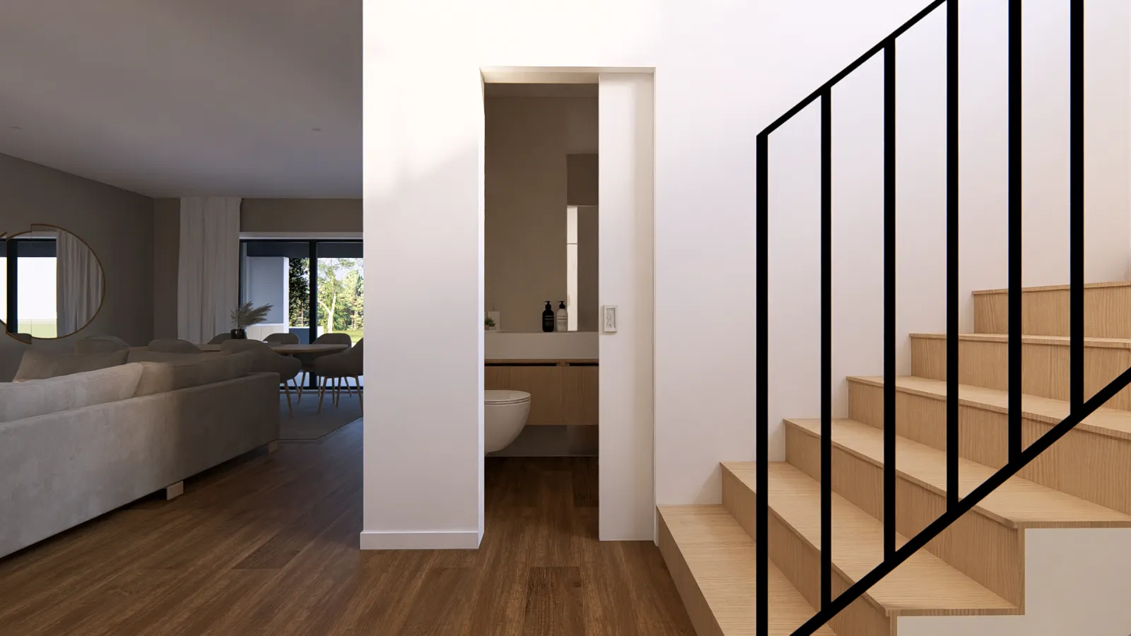 Contemporary house with a swimming pool, currently under construction gallery photo 23