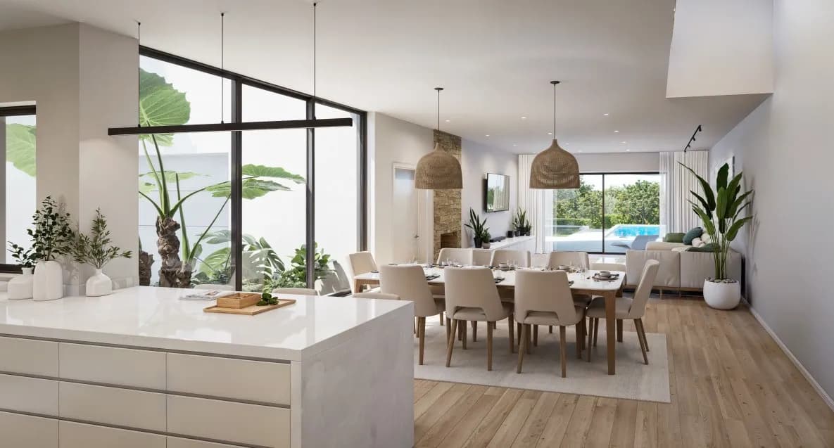 NEW Contemporary Detached House, with swimming pool and garden gallery 3