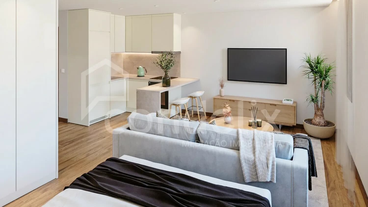 Studio and one-bedroom flats under construction in Senhora da Hora, Matosinhos