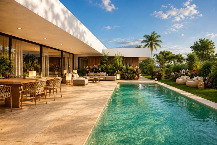 Wonderful Contemporary Villa under construction, all Single Storey, with swimming pool