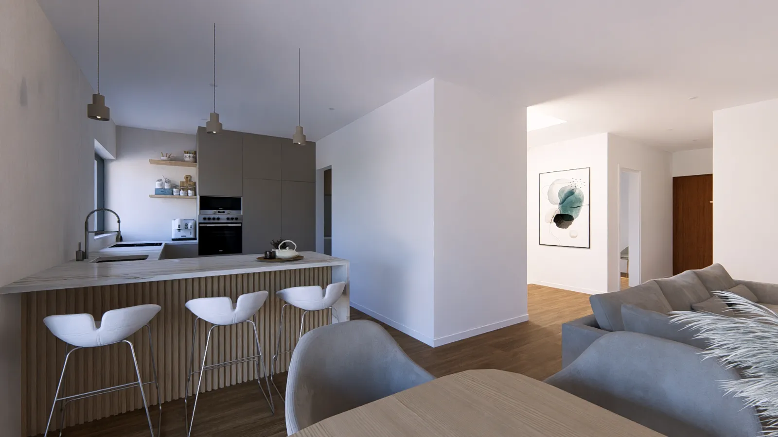 Contemporary house with a swimming pool, currently under construction gallery photo 42
