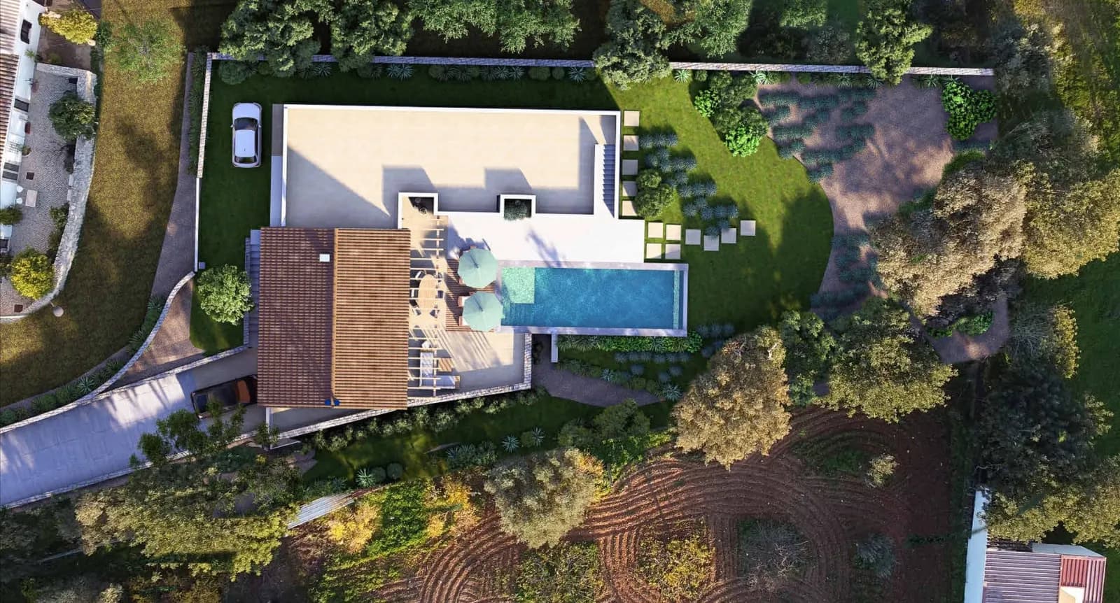 Moradia Independente moderna, piscina, garagem, jardim e vista mar gallery photo 13